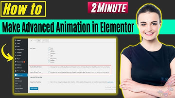 How to make advanced animation in elementor 2026