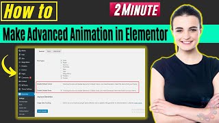 How to make advanced animation in elementor 2026