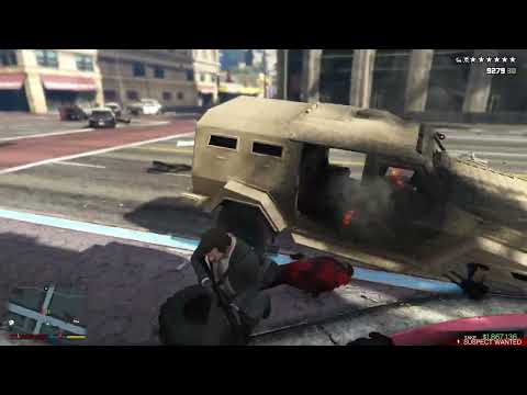 GTA 5 - Michael & Amanda Bank Heist + Six Star Escape