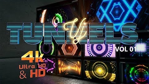 3d VJ Tunnels Pack Vol. 01 | 4k VJ Loops Backgrounds | Motion Graphics