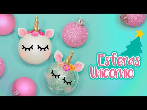 DIY: Esferas de UNICORNIO – ESPECIAL DE NAVIDAD