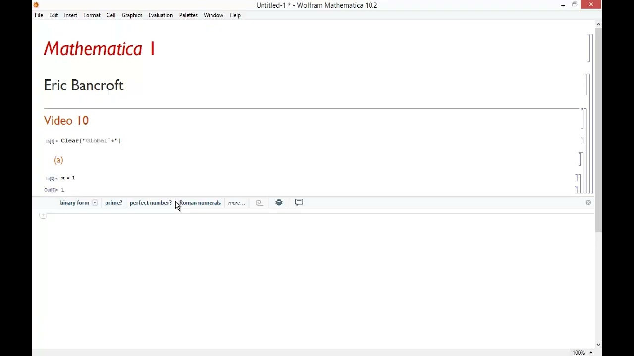 Wolfram Mathematica intro formatting