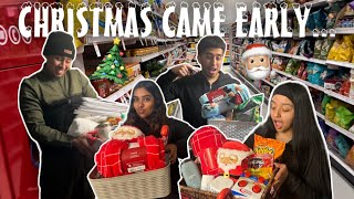 WE MADE EACH OTHER CHRISTMAS BASKETS! *hilarious*