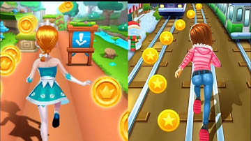 Subway Princess Runner game : Forest or rail run | Android /iOS Game play HD
