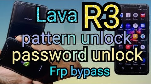 Lava R3 pattern unlock | password unlock | hard reset | frp bypass @salamtechmalayalam
