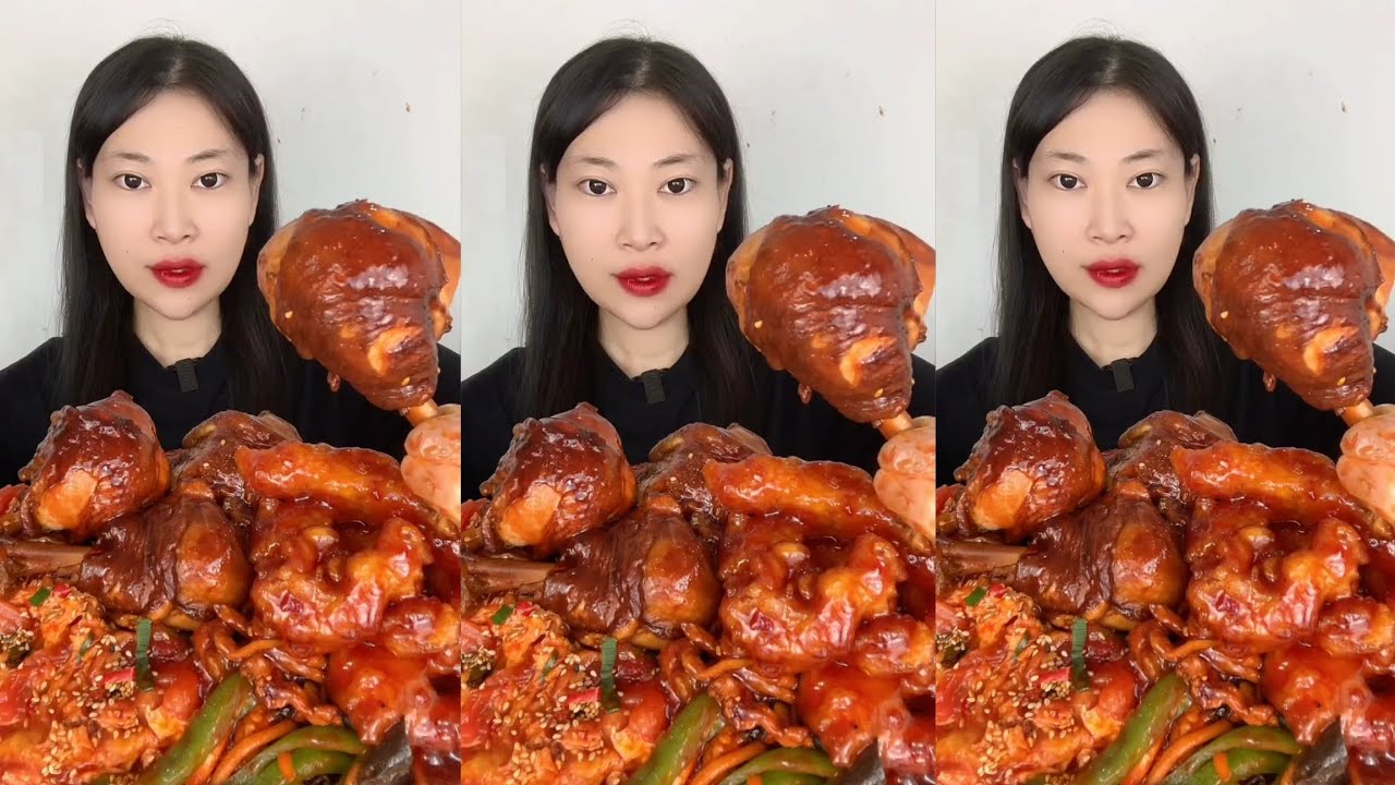 Mukbang #51 : Eat roll belly braised pork belly 😋😋 #mukbang #eatingshow #porkbelly #yummyshow