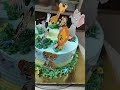 jungle safari theme cake#viralshort#cakeideas#cakedecoration#birthdaycake#ytshorts#animalthemecake