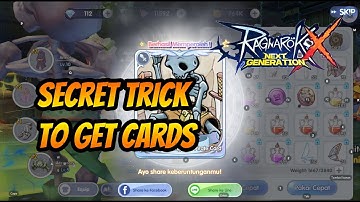 SECRET TRICK TO GET CARDS RAGNAROK X NEXT GENERATION - RieZz CH