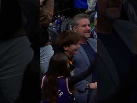 Book and this fan were HYPE to close out the game 🤣 #shorts | Phoenix Suns