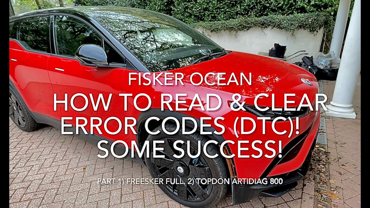 Reading & Clearing Error Codes (DTC) Fisker Ocean 1) Freesker full version 2) TopDon Scanner