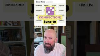 NYT Connections - June 19 Connections 1104 19 June 2026 Connections