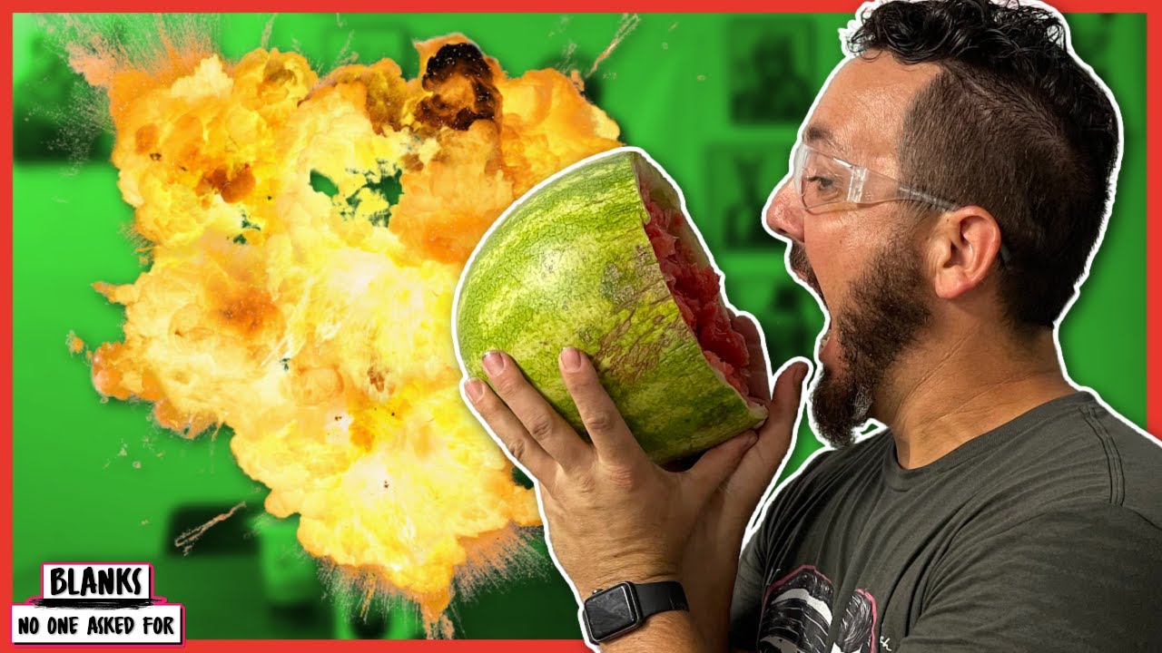 Exploding A Watermelon With Rubber Bands Challenge (Massive Explosion!!!)