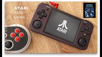 ATARI 2600 - Asteroids - Gameplay with Anbernic RG353M