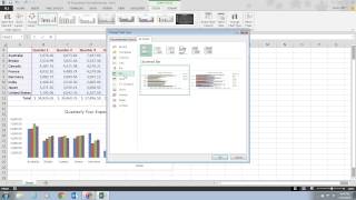 Excel 2013 Unit D Video 4 - Change the Chart Design
