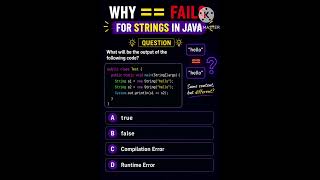 Why == Fails for Strings in Java 😳