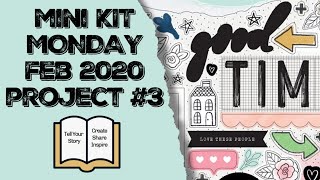 MINI KIT MONDAY APRIL 2020 PROJECT #3 // SCRAPBOOK LAYOUT PROCESS // POUTY FACE