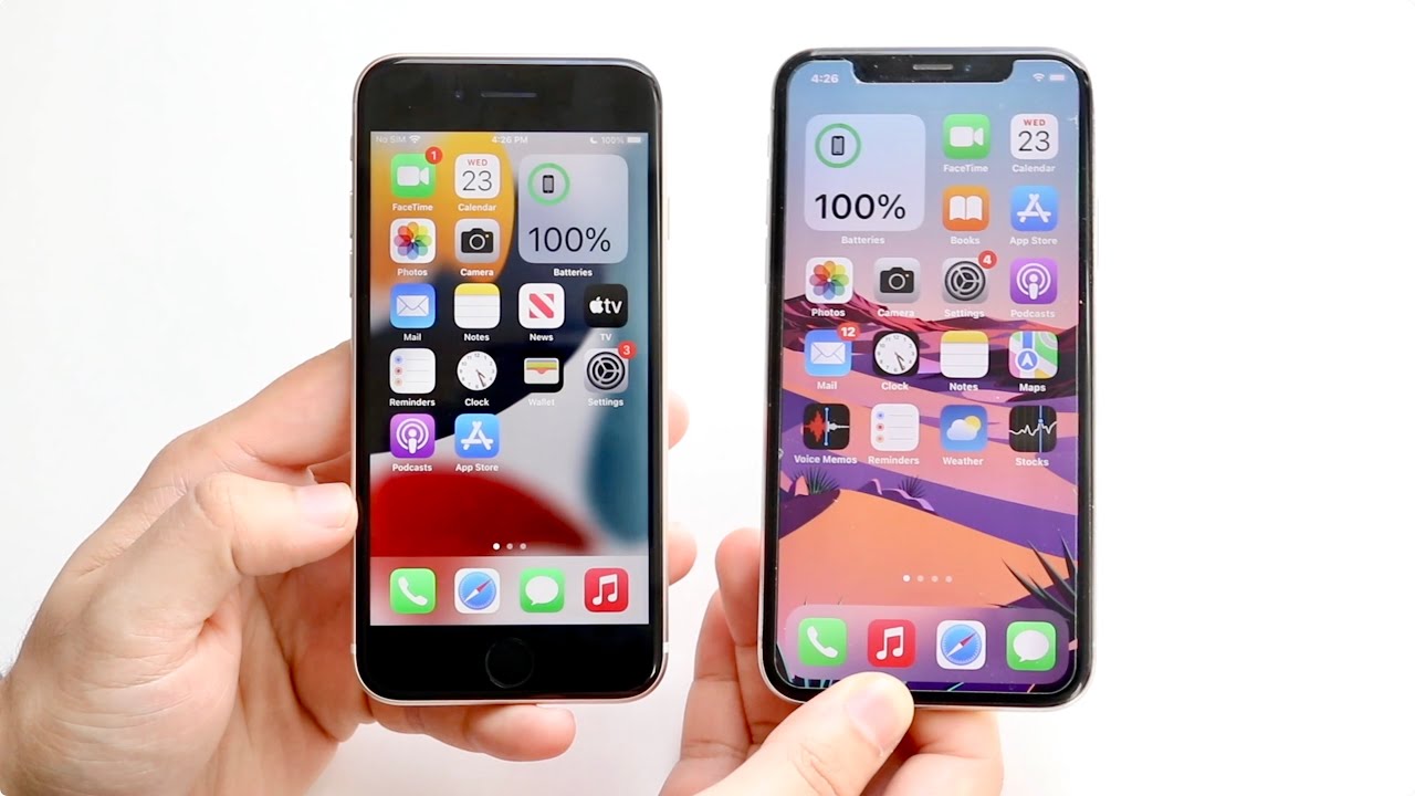iPhone X と iPhone SE ジャンク品 iPhone SE (2022) Vs iPhone X Speed Comparison - YouTube