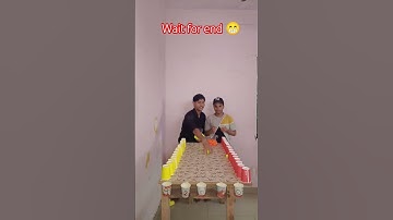 ping pong balls with Cup #shorts #challenge