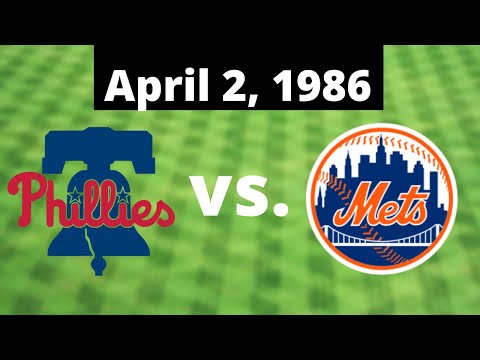 Philadelphia Phillies vs. New York Mets | Opening Day 1986 | Baseball Mogul 2022
