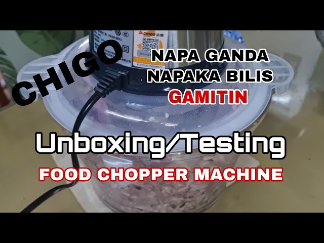 Unboxing/ Testing my new CHICO Food Processor #asmr #trend #electricchopper #foodprocessor #chico class=