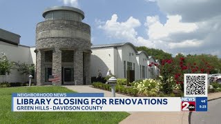 Green Hills library branch closing for renovations