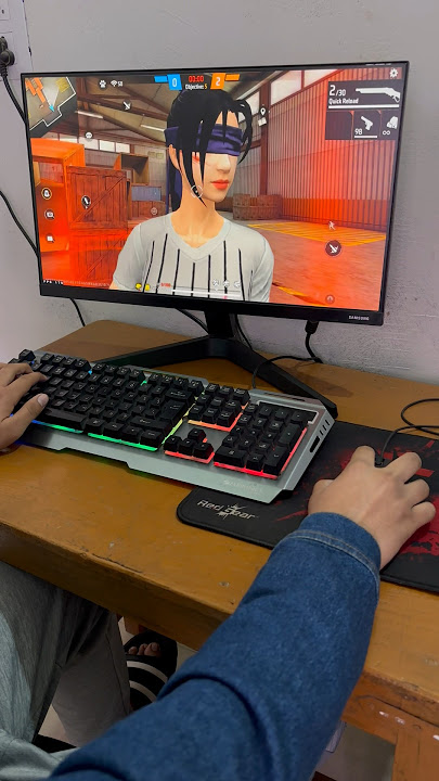 PC HANDCAM😱⚡HOW I PLAY FREEFIRE🔥 #shortfeed  #freefire #vijayncr 