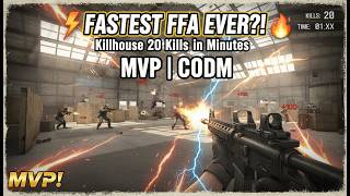Cod Mobile Free For All On Killhouse Fastest 20 Kills Mvp Insane Speed Run