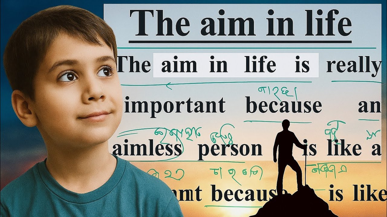 Aim in life| English essay and paragraph translate to odiya | Learn English through Story/ Paragraph
