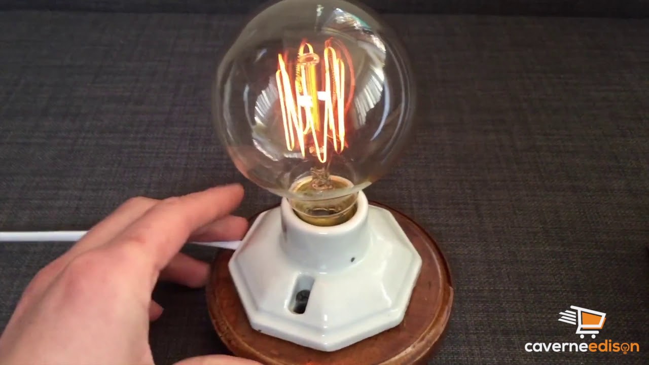 Ampoule Edison Rétro Vintage avec Filament Incandescent - YouTube