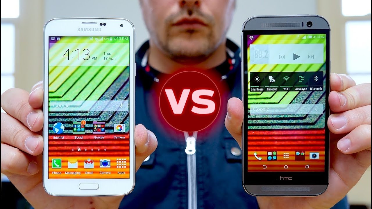 HTC One M8 and Samsung Galaxy S5 - Comparison