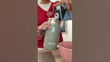 Unboxing Hydro flask for my Matcha #asmr #unboxing #waterbottle #hydroflask