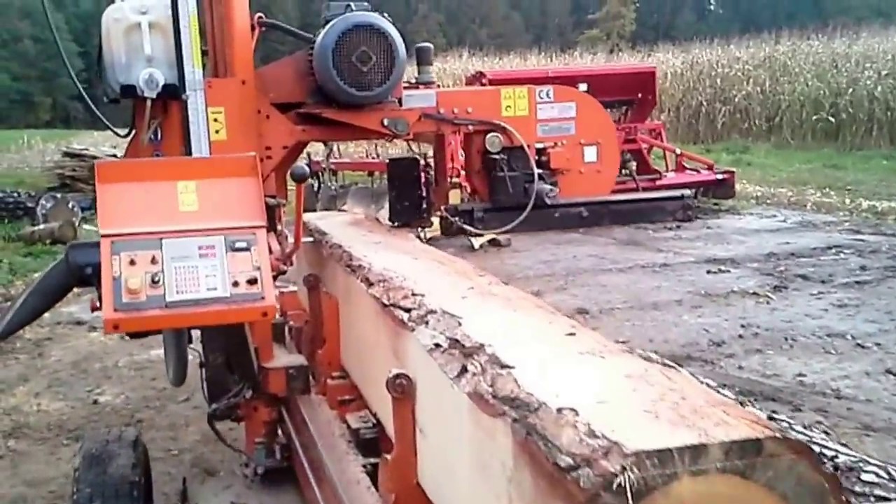 WOOD MIZER LT 40 przewożny hydraulic portable sawmill cutting pine