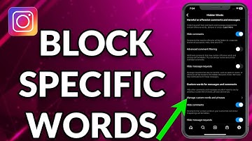 How To Block Specific Words On Instagram