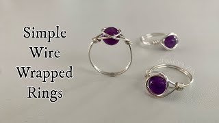 How to make a wire wrapped ring. Simple design 💍