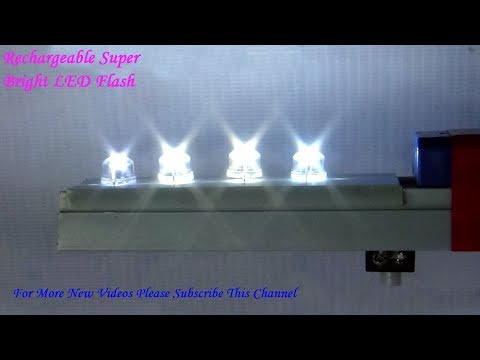 How To Make Rechargeable Super Bright LED Flashlight With Voice (100% Works)
