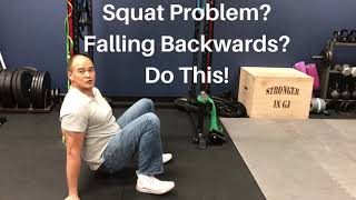 Squat Problem?! How to Stop Falling Backwards! | Dr Wil & Dr K