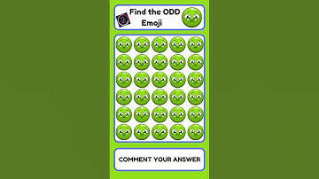 🔍 Can You Find the Odd Emoji? #EmojiChallenge #BrainTeaser #Emojigame #MindGames #Quiz #Braintest