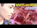 JAPANESE EATS SPICY LECHON IN CEBU!!!!!!!【Sugbo Mercado】
