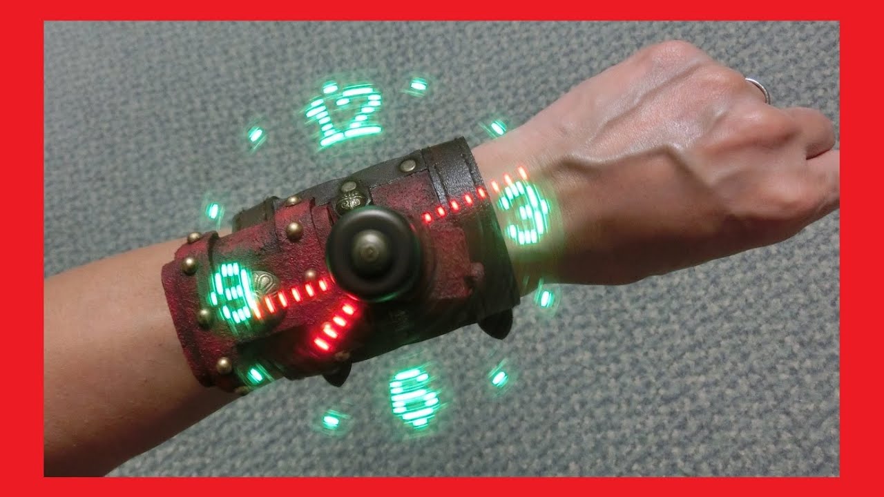 Diy 空間表示腕時計を作ったった スチームパンク Steampunk Watch Youtube