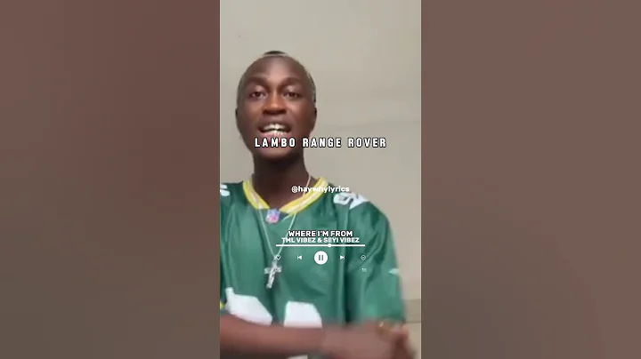 Where I'm from by Tml Vibez & Seyi Vibez (lyrics💥🎶) #whereimfrom #tmlvibez #seyivibez #lyrics #afro