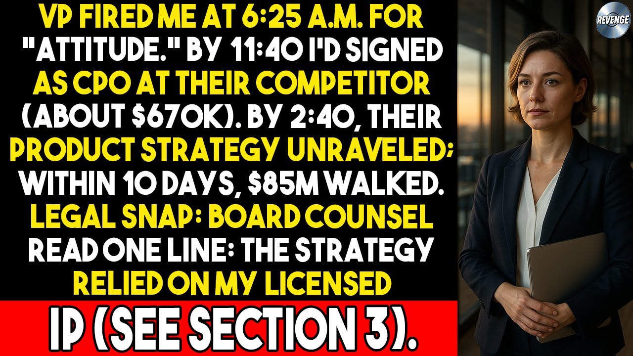 Fired at 6:25 a.m. for “attitude” — by 11:40 I was CPO at their rival, $85M vanished