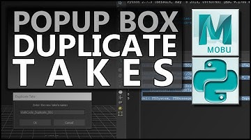 MotionBuilder Tutorial - Python - Duplicate Takes with Popup MessageBox