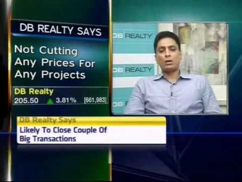 CNBC-TV18 's Udayan Mukherjee talking to DB Realty...