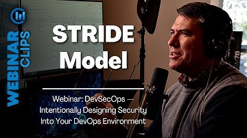 STRIDE Model | Webinar Clips, DevSecOps - Designing security into your DevOps Environment