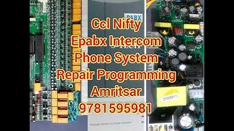 Ccl Nifty Epabx Intercom Phone System Repair Programming Amritsar 9781595981