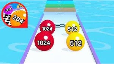 BallRun 2048 Speedrun All Levels Gameplay