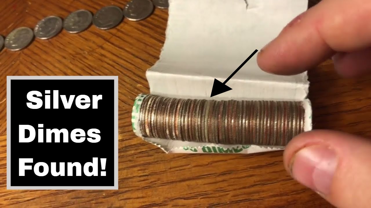 Coin Roll Hunting Dimes 2 Silvers Today! YouTube