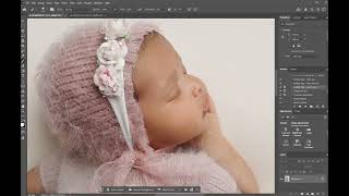 Newborn Photography Editing Adding Detail to Eyelashes screenshot 4
