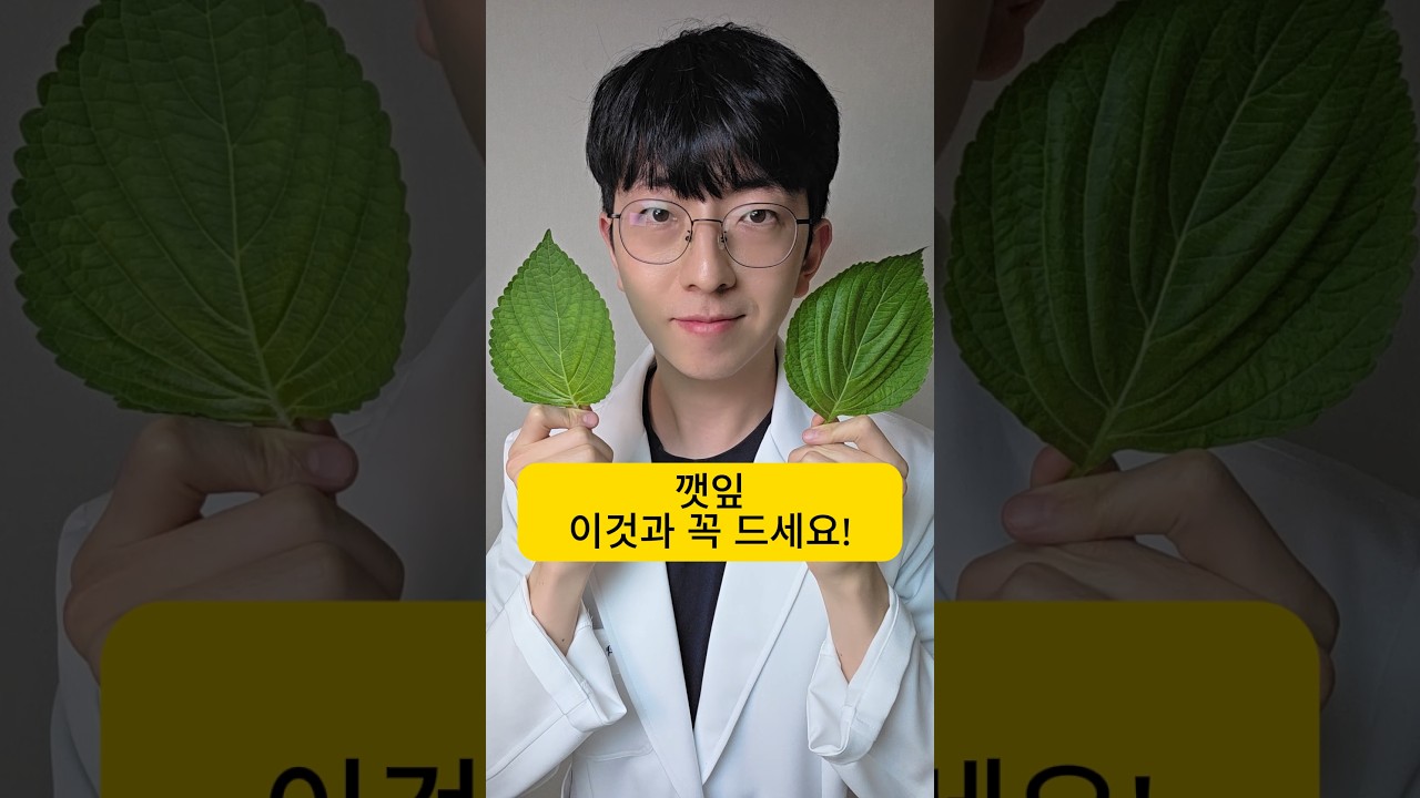 이 음식, 깻잎과 같이 드세요