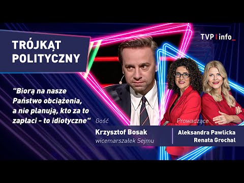 Krzysztof Bosak o planach inwestycyjnych instytucji państwowych | TRÓJKĄT POLITYCZNY